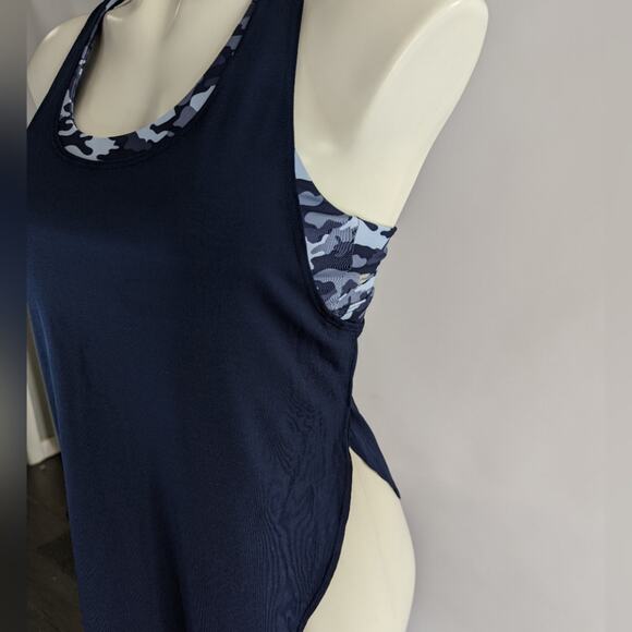 Fabletics Camo Workout Tanktop with Built In Bra Sz Small - Picture 4 of 5